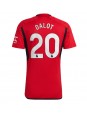 Manchester United Diogo Dalot #20 Domácí Dres 2023-24 Krátký Rukáv